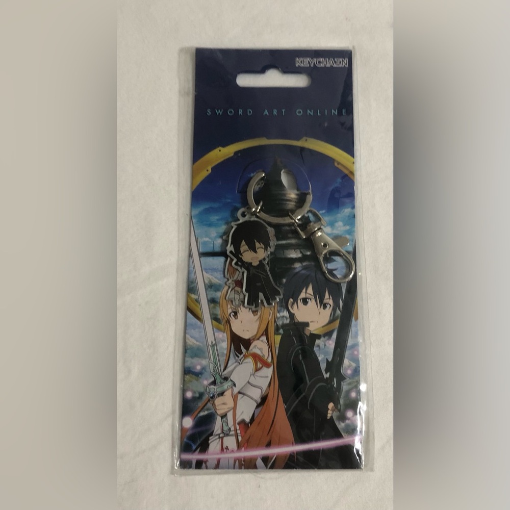 Sword Art Online Keychain of Asuna & Kirito.